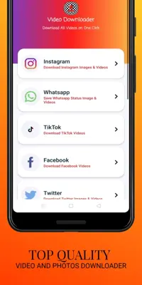 Top Social Media Video Downloader android App screenshot 5